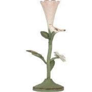 Clayre & Eef Kandelaar 12x12x26 cm Groen Metaal