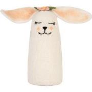 Clayre & Eef Decoratie Muis 23x10x23 cm Wit Vilt