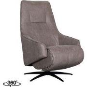 LABEL51 Elektrische Fauteuil Odense - Taupe - Micro Suede - One Size