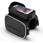 Decopatent® PRO Fiets Frametas met Telefoonhouder - Dubbele Fietstasse...