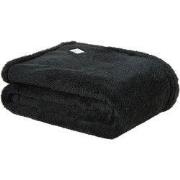 DoubleDry Teddy Fleece Deken - Ultrazacht - 130x170 cm - Zwart