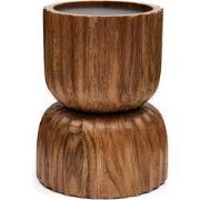 Rivièra Maison Josh: kaarsenhouder bruin hout L