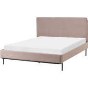 CORIO - Tweepersoonsbed - Taupe - 140 x 200 cm - Polyester