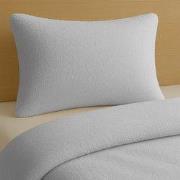 Zydante® Dekbedovertrek Teddy 240x220 cm - Lichtgrijs - met 2 Kussensl...