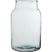 Mica Decorations Vienne Vaas - H35 x Ø21 cm - Gerecycled Glas - Transp...