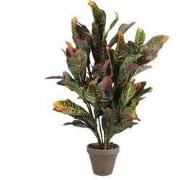 Mica Decorations Croton Kunstplant in Bloempot Stan - H73 x Ø40 cm - B...