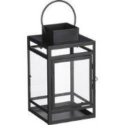 Storm lantern black - l13,5xw13xh23cm