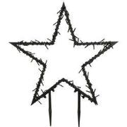 Smart Lighting garden stake star black 80led RGB IP44 with timer adapt...