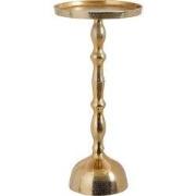 Duco side table recycled aluminium gold FSC 100% - h54xd25cm