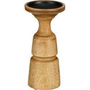 Nino candleholder d. brown FSC 100% - h10xd21cm