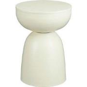 Mica Decorations Elliot Bijzettafel - H45 x Ø32 cm - IJzer - Off-white