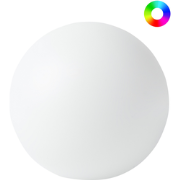 JOCOY - LED bolvormige buitenlamp - Wit - 42 cm - Synthetisch