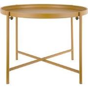 Salontafel Meseta - Geel - 50x50x38.5cm