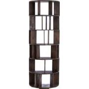 Light&living Wandkast open 76x37x212 cm LIMPYA hout mat donker roodbru...