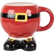 Clayre & Eef Mok Kerstman 400 ml Rood Keramiek