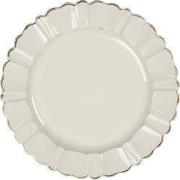 Clayre & Eef Onderborden Ø 33 cm Beige Kunststof