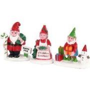 Christmas garden gnomes, set of 3