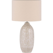 SALZA  - Tafellamp - Beige - Keramiek