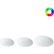 FARALLON - Set van 3 LED bolvormige lampen - Wit - Synthetisch