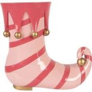 Clayre & Eef Bloempot Laars 35x17x32 cm Roze Kunststof