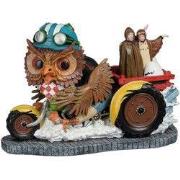 Carnaval car owl l18xb9,5xh12,5 cm