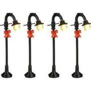 Lantaarn 4 stuks battery operated l3,5xb2xh9,5 cm