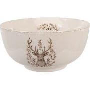 Clayre & Eef Kom 500 ml Beige Porselein Hert