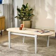 Scandinavische Salontafel Kylie Ovaal Mangohout 120x60 cm