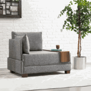 Fauteuil Links Fly Grijs