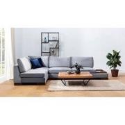 Hoekbank Links Tulip Donker Grijs