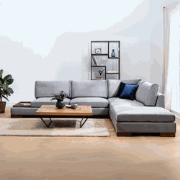 Hoekbank Rechts Tulip Donker Grijs