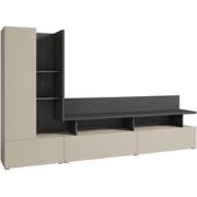 Meubella - Wandmeubel Sekai - Beige - 270 cm