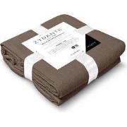 Zydante® Dekbedovertrekset Mousseline Micro 240x220 - Chocolate - met ...