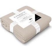 Zydante® Dekbedovertrekset Mousseline Micro 240x220 - Taupe - met 2 Ku...