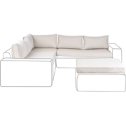 PALERMO - Tuinkussenhoezen set - Beige - Polyester