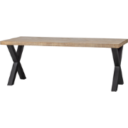WOOOD Tablo Tafel Visgraat met Alkmaar Poot - Mango - 75x180x90