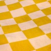 Zydante® Dekbedovertrekset Chess Fleece Geel 200x200/220 met 2 Kussens...