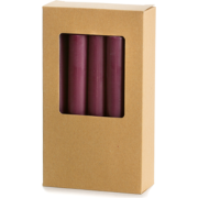 Rustik Lys - Stearine dinerkaars 2,2 x 19 cm Bordeaux