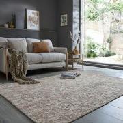 Laagpolig vloerkleed - Connely - Wasbaar - Beige - 190x290 cm