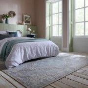 Laagpolig Wasbaar Vloerkleed - Corin - Traditioneel Blauw - 190x290 cm