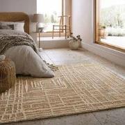 Laagpolig Vloerkleeed - Elliot Circular Knit - Beige - 160x230 cm