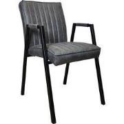 Starfurn Eetkamerstoel Tivoli Bull | Antraciet | Met armleuning - set ...
