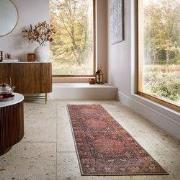 Laagpolig Wasbaar Loper - Nico Global - Rood 60x230cm - 60x230 cm