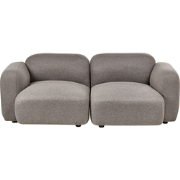 AFOSS - Driezitsbank - Donkergrijs - Polyester