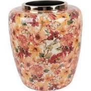 Clayre & Eef Vaas Ø 33x36 cm Beige Metaal