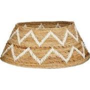 Mica Decorations Kerstboomrok - H25 x Ø50 cm - Bananenblad - Bruin, Wi...