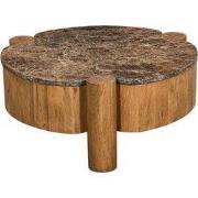 Salontafel Naturel Marmer - 75x75x35cm - Maeve