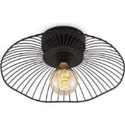 Home - Industriële plafondlamp - Metalen Lampenkap - Paraplu - Zwart -...