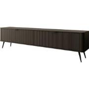 Meubella - TV-Meubel Lima - Zwart - 200 cm