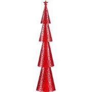 Decorative Christmas Tree - L15 x W8 x H68 cm - Iron - Red